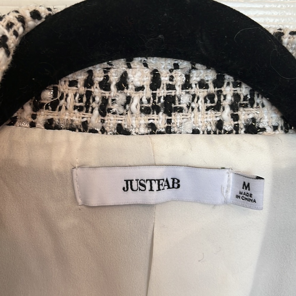 JustFab Tweed Sparkle Blazer - Picture 2 of 9